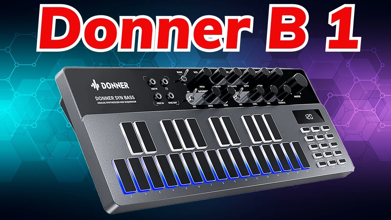 Donner B1 Analog Bass Synthesizer & Sequencer - YouTube