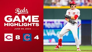 Cubs vs. Reds Game Highlights (6/6/24) | MLB Highlights
