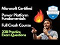 Microsoft Power Platform Fundamentals (PL-900) — Full Course | Practice Exam Questions