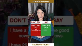 DON'T MAKE These Most Common MISTAKES in English | Grammar Mistakes | English With Geet | #Shorts