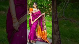 Latest Silk Saree Design #shortsvideo #saree #sarees #shorts #shortvideo  #sareecollection
