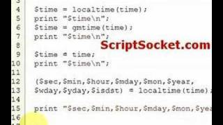 Perl Tutorial 22 - What's The Time?