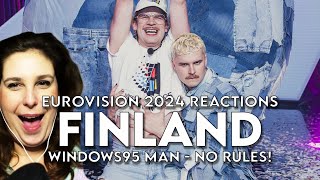 🇫🇮 Windows95man - No rules REACTION | Eurovision Finland 2024 reactions | #eurovision2024
