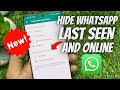 How to Hide Online Status and Last Seen on WhatsApp (2022)