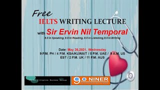 FREE IELTS WRITING LECTURE BY SIR ERVIN NIL TEMPORAL