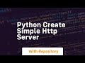 python create simple http server