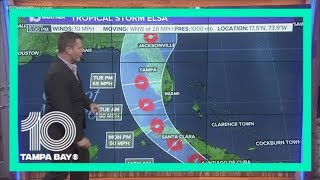 Tropical storm watch issued for Florida Keys as Elsa continues its path; Tampa Bay still in cone