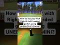 UNEEKOR EYE MINI - Playing with Right & Left Handed Players in GSPRO Golf Simulator Software #golf