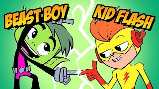 How to Draw Beast Boy + Kid Flash | Fusion ART CHALLENGE