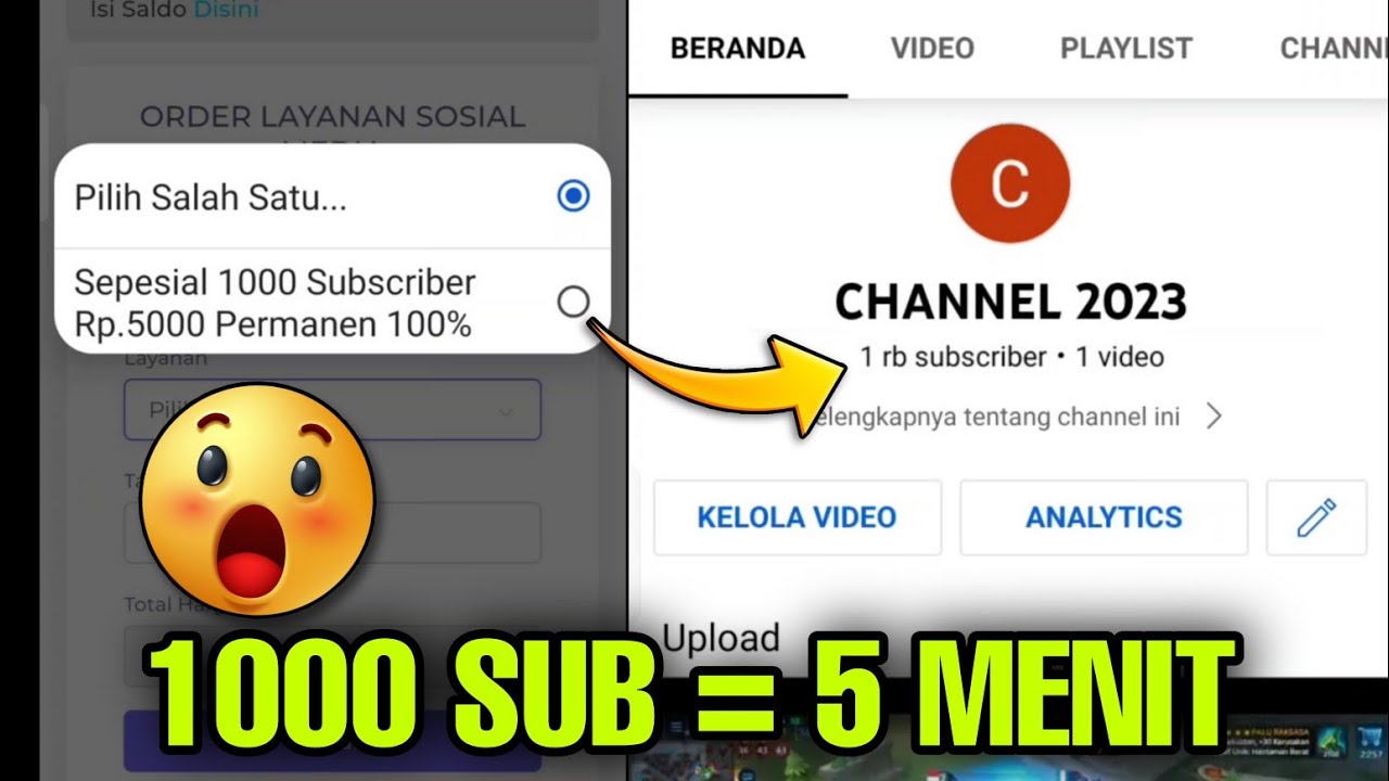 1000 Subscriber Dalam 5 Menit Cara Menambah Subscriber