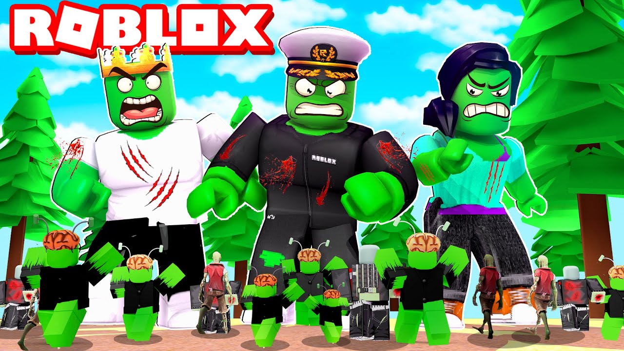 GIANT ZOMBIE BATTLE IN ROBLOX - YouTube