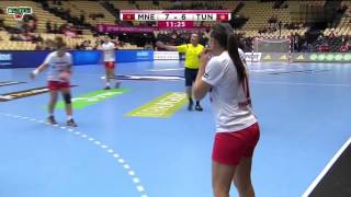 Montenegro VS Tunesia 22nd IHF Women's Handball Championship 2015 Preliminary round