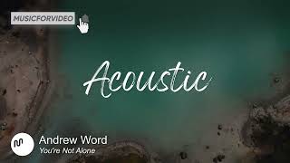 Best Serious Acoustic Music for Video [ Andrew Word - You're Not Alone ]