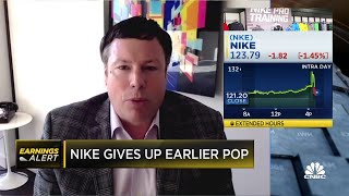 Oppenheimer's Brian Nagel thinks Nike's stock dip attributable to China sales growth