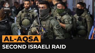 Israeli police raid Al-Aqsa Mosque again | Al Jazeera Newsfeed