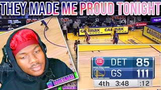 PISTONS VS WARRIORS | FULL GAME HIGHLIGHTS | CURRY HAD 40+ | AN OFFICIALDRE REACTION