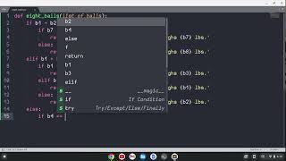 Eight Balls in Python