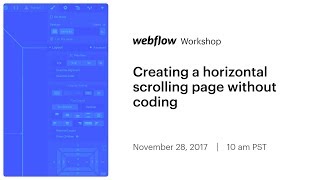 Creating a horizontal scrolling page without coding