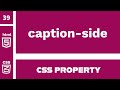 CSS Property : caption-side explained !