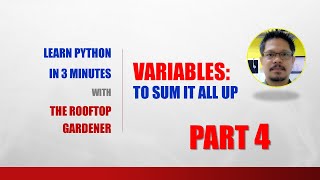 Python for Beginners in 3 Minutes | Variables Summary Part 4