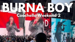 Burna Boy at Coachella Weekend 2, Indio, California