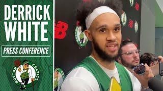 Derrick White on shooting form entering second year with Celtics | Practice Scrum