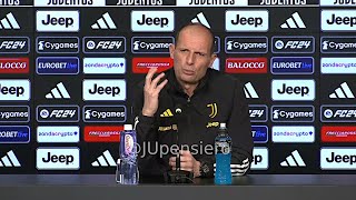 Conferenza stampa ALLEGRI pre Juve-Empoli: "Noi come Sinner, l'Inter come Djokovic, su Djalò Kean.."