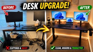 My Desk Setup Transformation Went VIRAL! 🔥 | AndaSeat￼ Electric Height Adjustable Desk