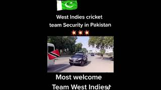 Security for West Indies cricket team in Pakistan is epic