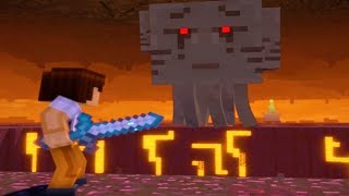 DO NOT EVEN TRY FIGHTING THE BIGGEST GHAST IN MINECRAFT