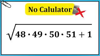Nice Square Root Math Simplification | No Calculator | Algebra