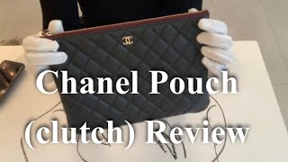 CHANEL POUCH REVIEW (Clutch or Case) New Medium Size - What fits, Mod shots | Curated Luxury