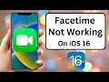 Facetime Not Working iOS 16 | How to Fix Facetime Not Working on iPhone and iPad | iOS 16