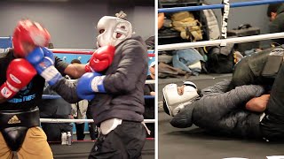CHRIS COLBERT GETS INTO IT WITH SPARRING PARTNER! CHOKES HIM OUT AND CALLS OUT CONOR MCGREGOR!