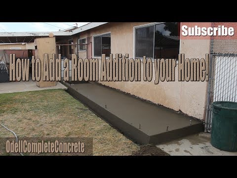 How to Setup and Pour a Concrete Foundation for Rooms addition and Extended Houses How to Setup and Pour a Concrete Foundation for Rooms addition and Extended Houses