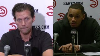 Hawks vs. Nets Postgame Press Conference: Quin Snyder, Dejounte Murray