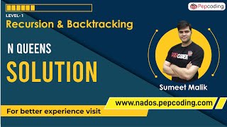 N Queens - Solution | Recursion | Data Structures and Algorithms in JAVA