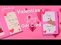 Valentine's Gift Card Ideas | DIY Handmade Gift Card Proposal