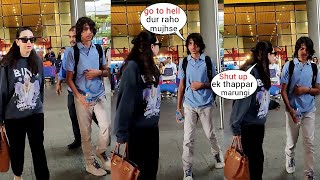 Karisma Kapoor got angry & gave shocking reaction as her Son Kiaan Refuses To Walk With Her