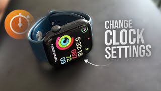 How to Change Clock Settings on Apple Watch (tutorial)