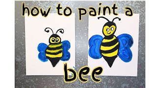 How To Paint And Draw A Bumble Honey Bee.