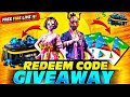 LIVE GIVEAWAY! FREE FIRE ₹1000 REDEEM CODE! FOLLOW, LIKE, COMMENT