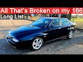 Everything That's Broken on my Alfa Romeo 166 2 0 Busso Turbo