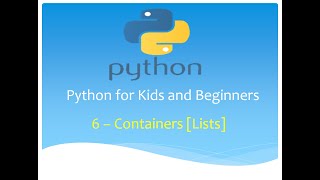 Python for Kids and Beginners | Chapter 6/12 of Complete Python Coding Course for Children/Beginners