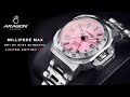 ARAGON® Limited Edition Millipede Max Pink Dial GMT Automatic