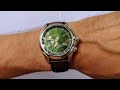 Seiko Alpinist SARB017, green dial, gold numerals