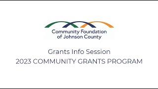 2023 Grants Info Session