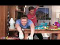 Extreme 140ft Bungee Jump VS Crazy Slime Making! First To Hit Target Wins Challenge!