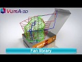 VUMA3D-network 2018 - Fan library - 3D mine ventilation simulation software www.vuma3d.com