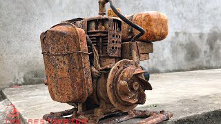 Restoration Gasoline Pump Water Antique | Restore Engine Pump 2 Stroke